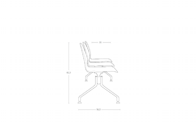 Dimensoes do produto longarina ce - 3 lugares